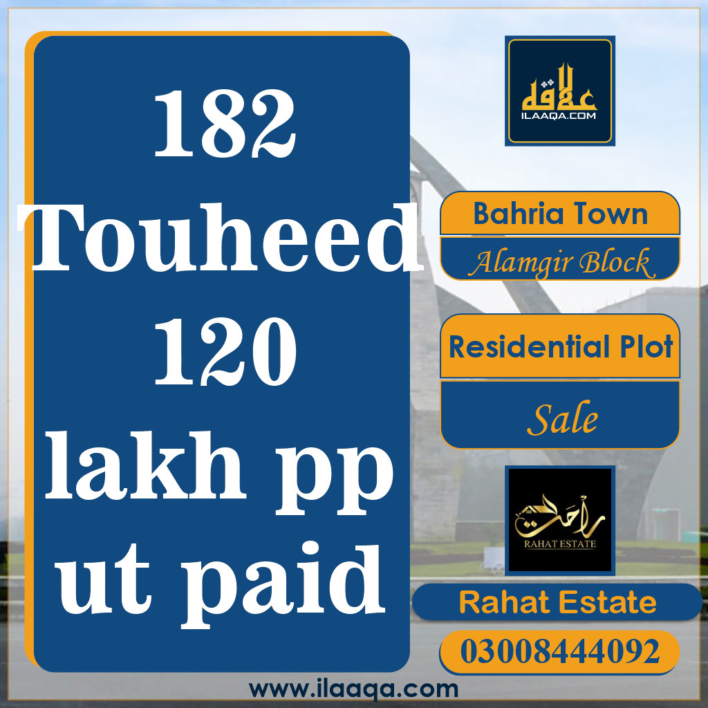 10 Marla Residential Plot for Sale in Sector F - Alamgir Block -  Bahria Town, Lahore - (BP-360226)