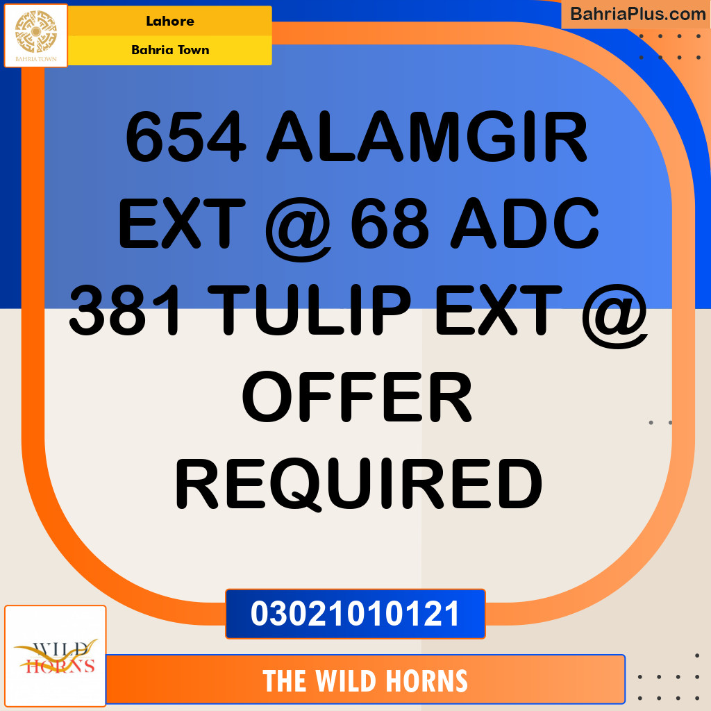 Residential Plot for Sale in Bahria Town, Lahore - (BP-360294)