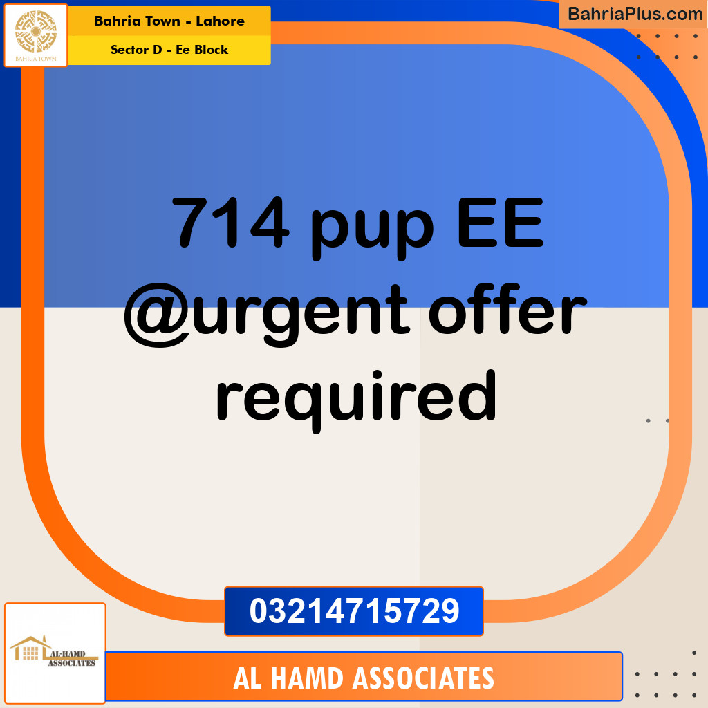 5 Marla Residential Plot for Sale in Sector D - EE Block -  Bahria Town, Lahore - (BP-360303)