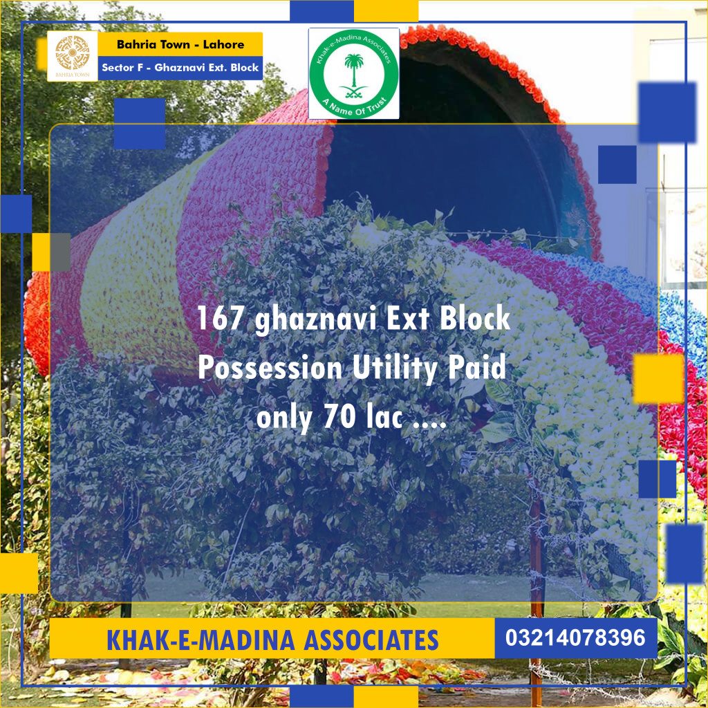 5 Marla Residential Plot for Sale in Sector F - Ghaznavi Ext. Block -  Bahria Town, Lahore - (BP-360406)