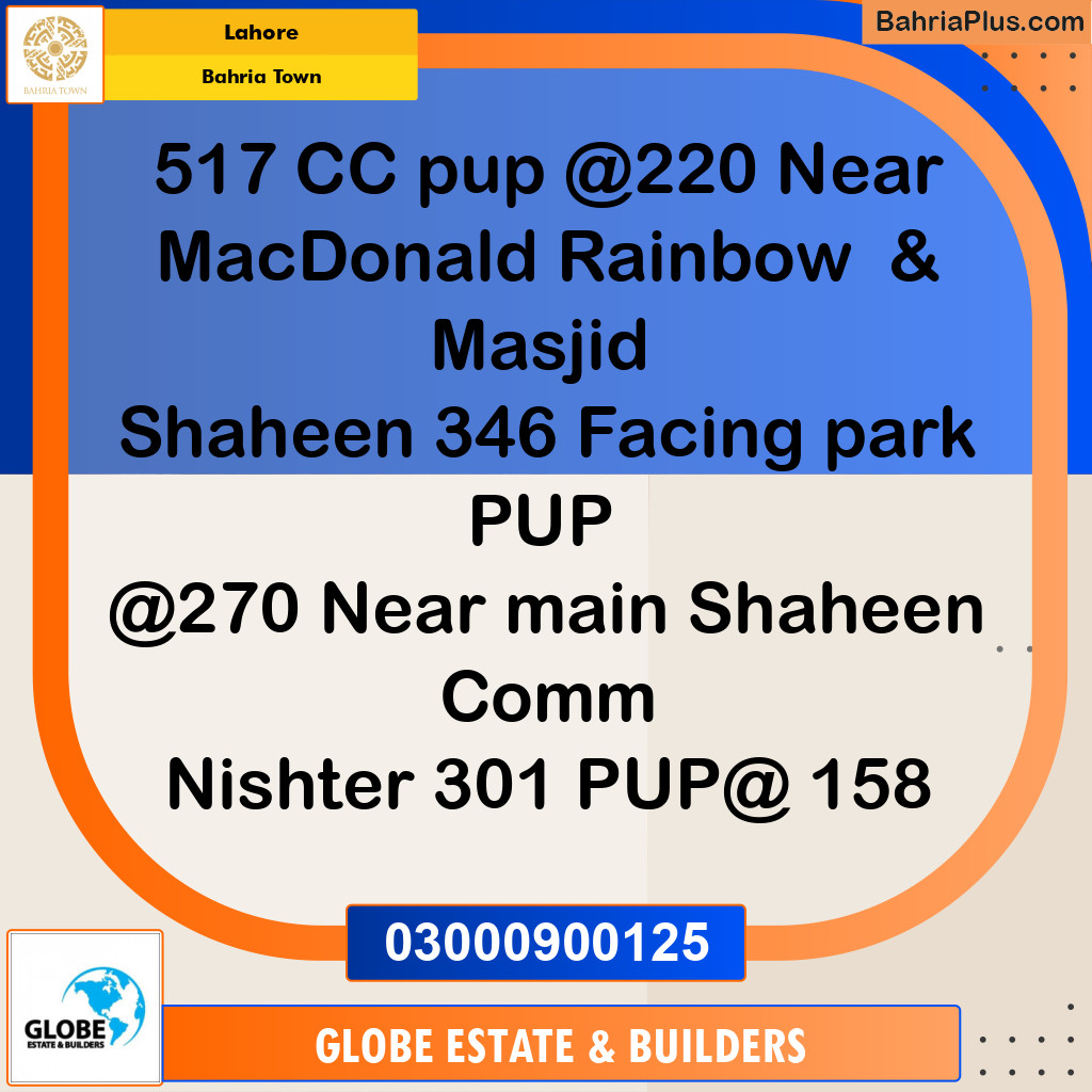 Residential Plot for Sale in Bahria Town, Lahore - (BP-360732)