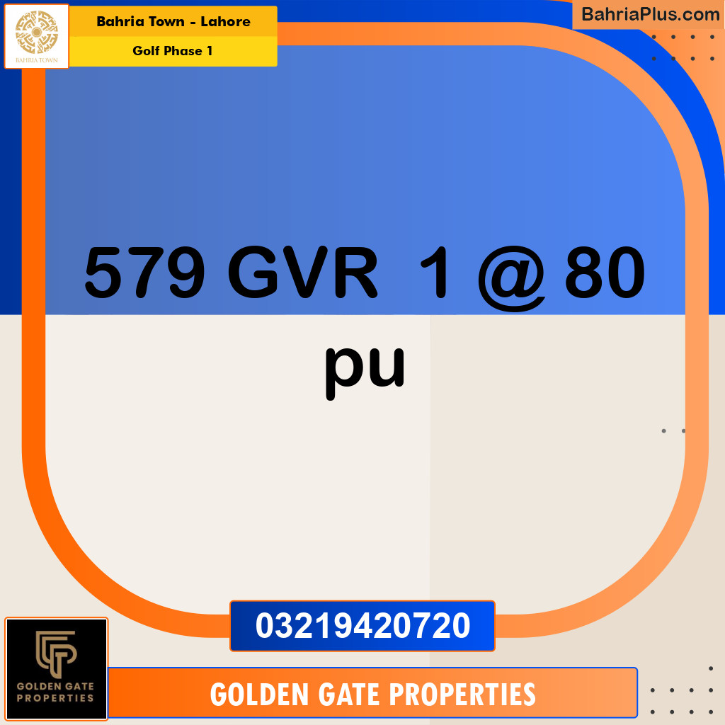5 Marla Residential Plot for Sale in Golf Phase 1 -  Bahria Town, Lahore - (BP-360823)