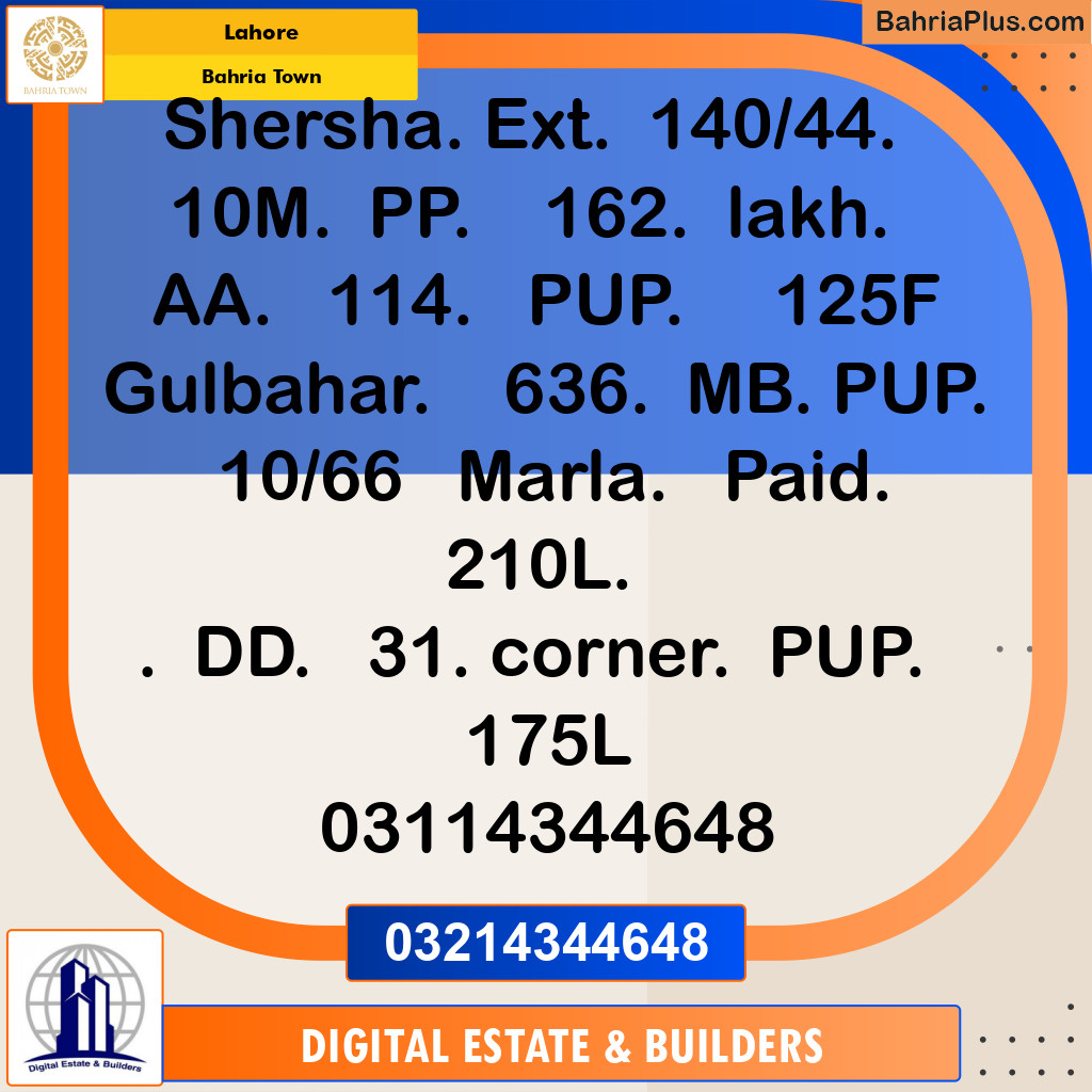 5 Marla Residential Plot for Sale in Bahria Town, Lahore - (BP-360987)