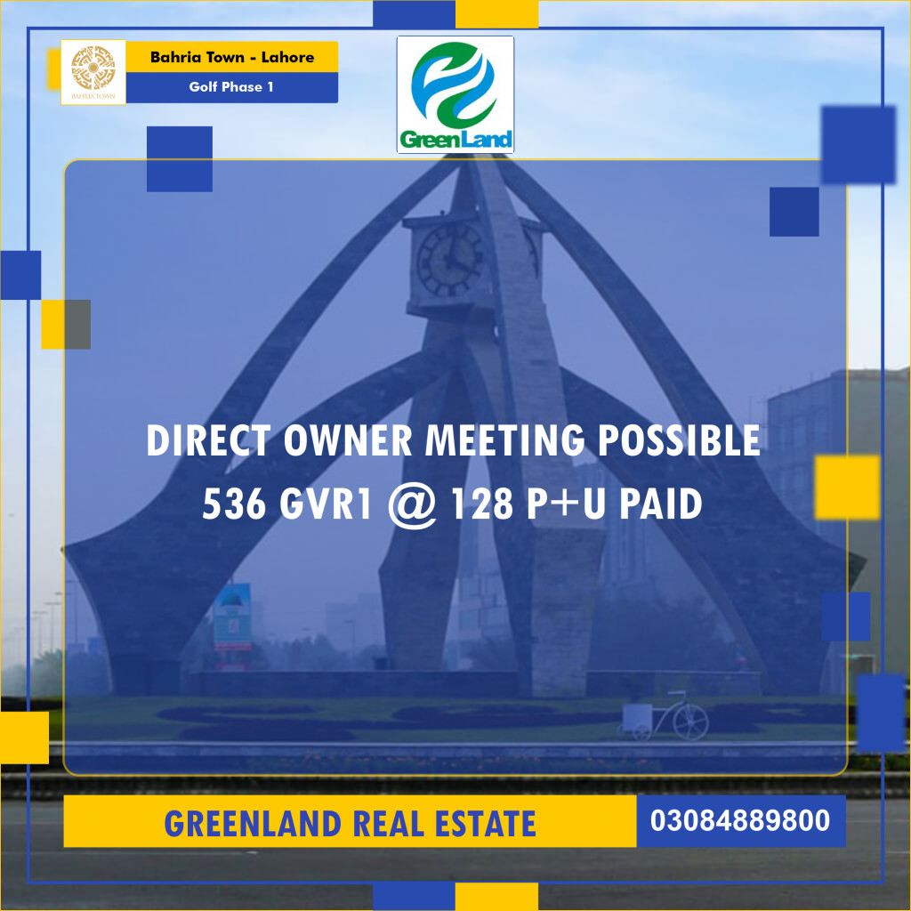 10 Marla Residential Plot for Sale in Golf Phase 1 -  Bahria Town, Lahore - (BP-361021)
