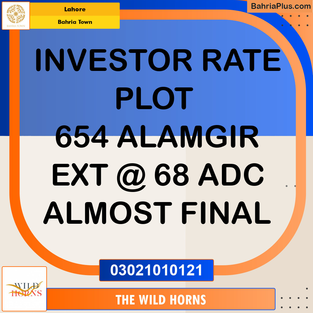 Residential Plot for Sale in Bahria Town, Lahore - (BP-361053)