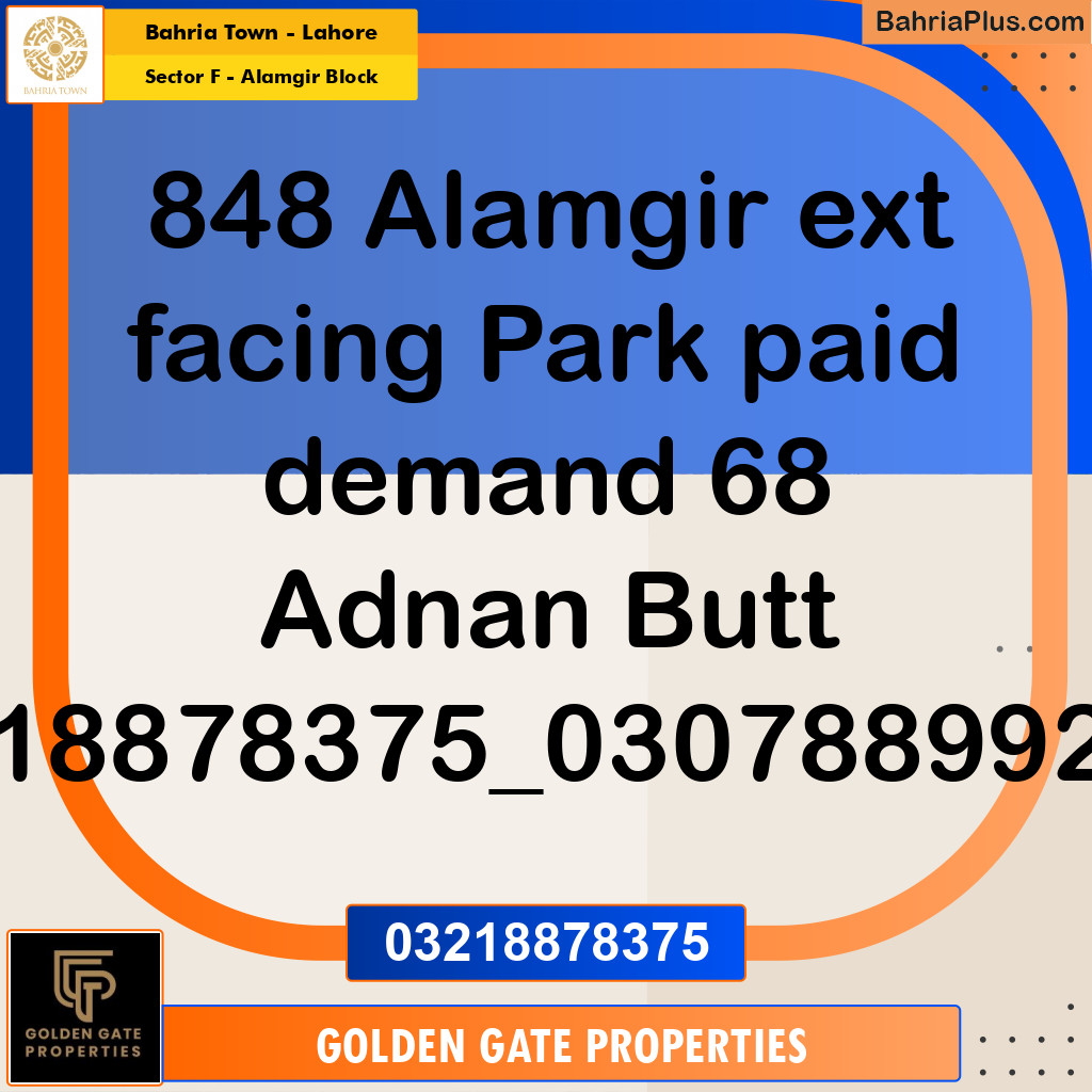 5 Marla Residential Plot for Sale in Sector F - Alamgir Block -  Bahria Town, Lahore - (BP-361376)