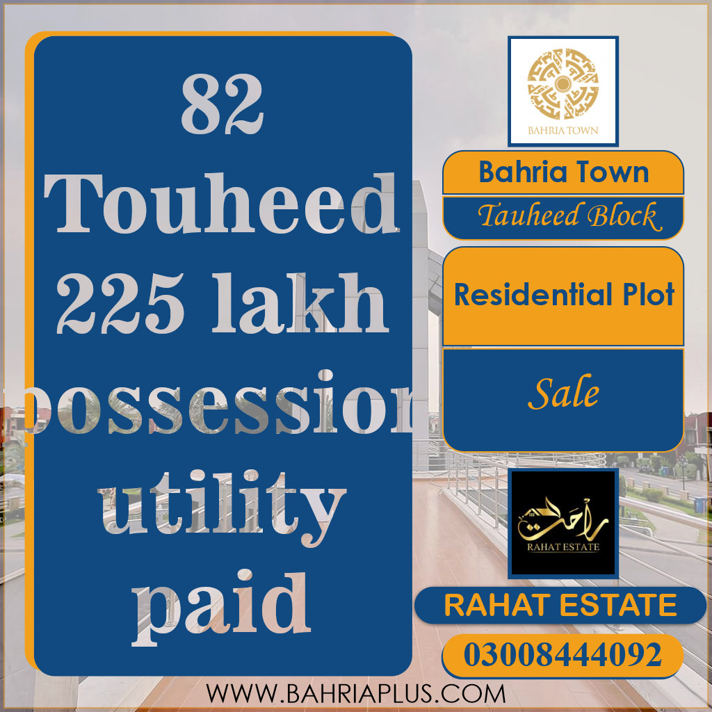 1 Kanal Residential Plot for Sale in Sector F - Tauheed Block -  Bahria Town, Lahore - (BP-361578)