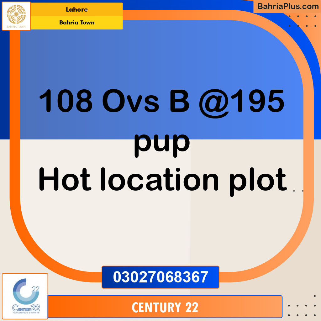 Residential Plot for Sale in Bahria Town, Lahore - (BP-361650)