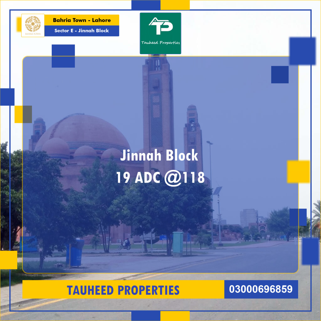5 Marla Residential Plot for Sale in Sector E - Jinnah Block -  Bahria Town, Lahore - (BP-361660)