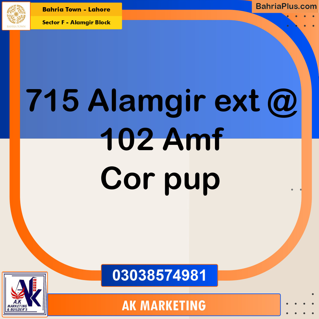 10 Marla Residential Plot for Sale in Sector F - Alamgir Block -  Bahria Town, Lahore - (BP-361741)