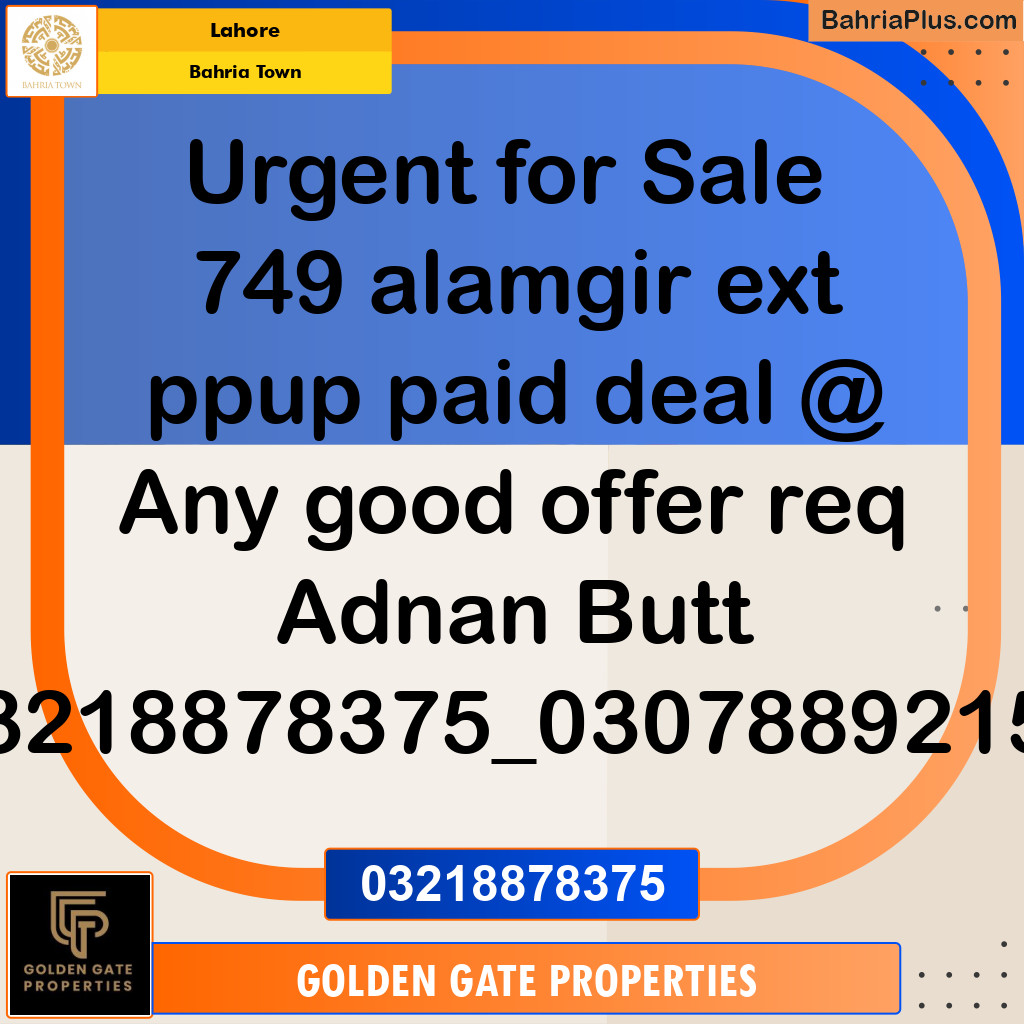 5 Marla Residential Plot for Sale in Bahria Town, Lahore - (BP-361984)