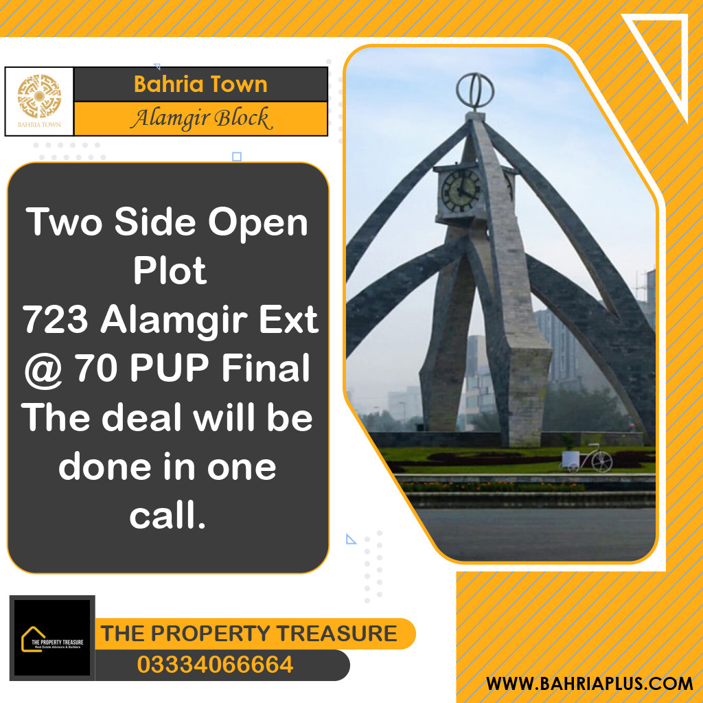 10 Marla Residential Plot for Sale in Sector F - Alamgir Block -  Bahria Town, Lahore - (BP-362443)
