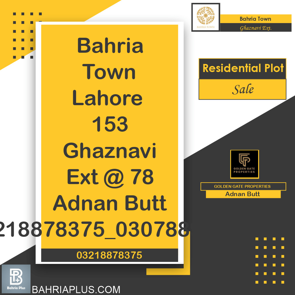 5 Marla Residential Plot for Sale in Sector F - Ghaznavi Ext. Block -  Bahria Town, Lahore - (BP-362447)