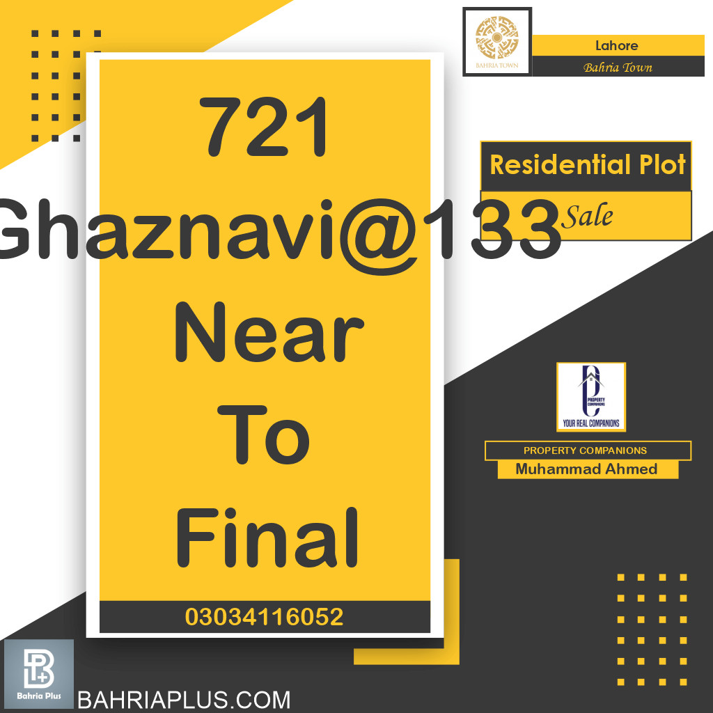 Residential Plot for Sale in Bahria Town, Lahore - (BP-362638)