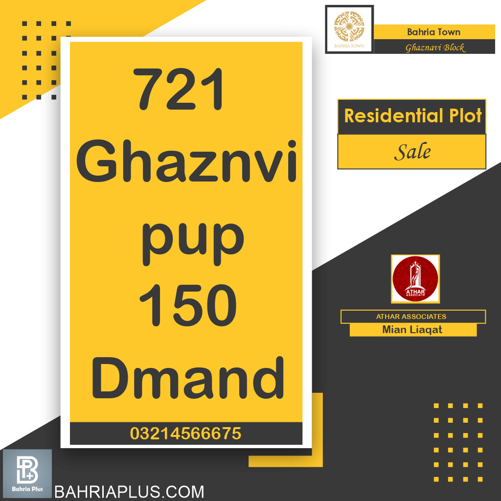 10 Marla Residential Plot for Sale in Sector F - Ghaznavi Block -  Bahria Town, Lahore - (BP-362734)