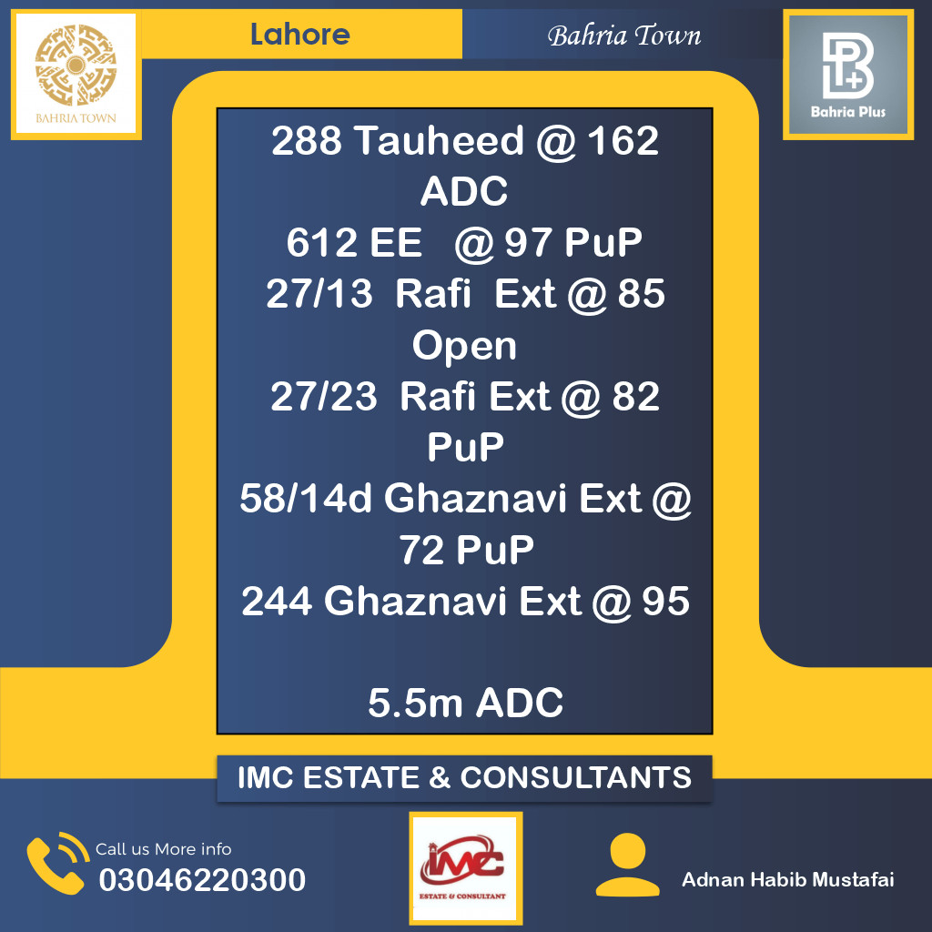 Residential Plot for Sale in Bahria Town, Lahore - (BP-362806)