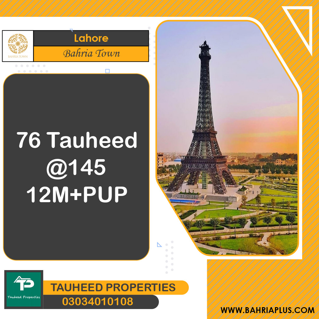 10 Marla Residential Plot for Sale in Bahria Town, Lahore - (BP-362811)