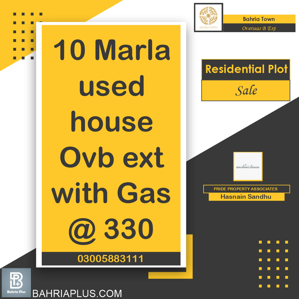 10 Marla Residential Plot for Sale in Overseas B Ext -  Bahria Town, Lahore - (BP-362921)