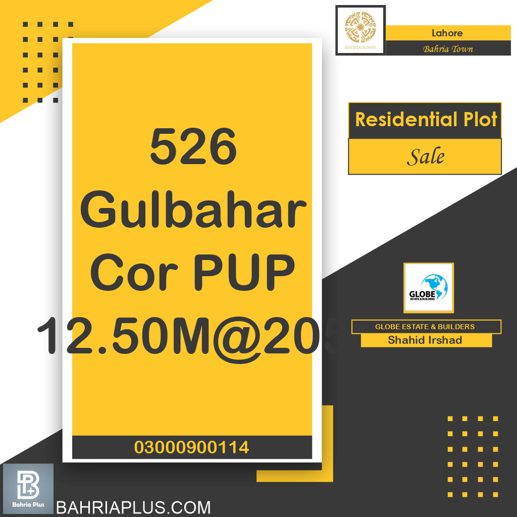 Residential Plot for Sale in Bahria Town, Lahore - (BP-362964)