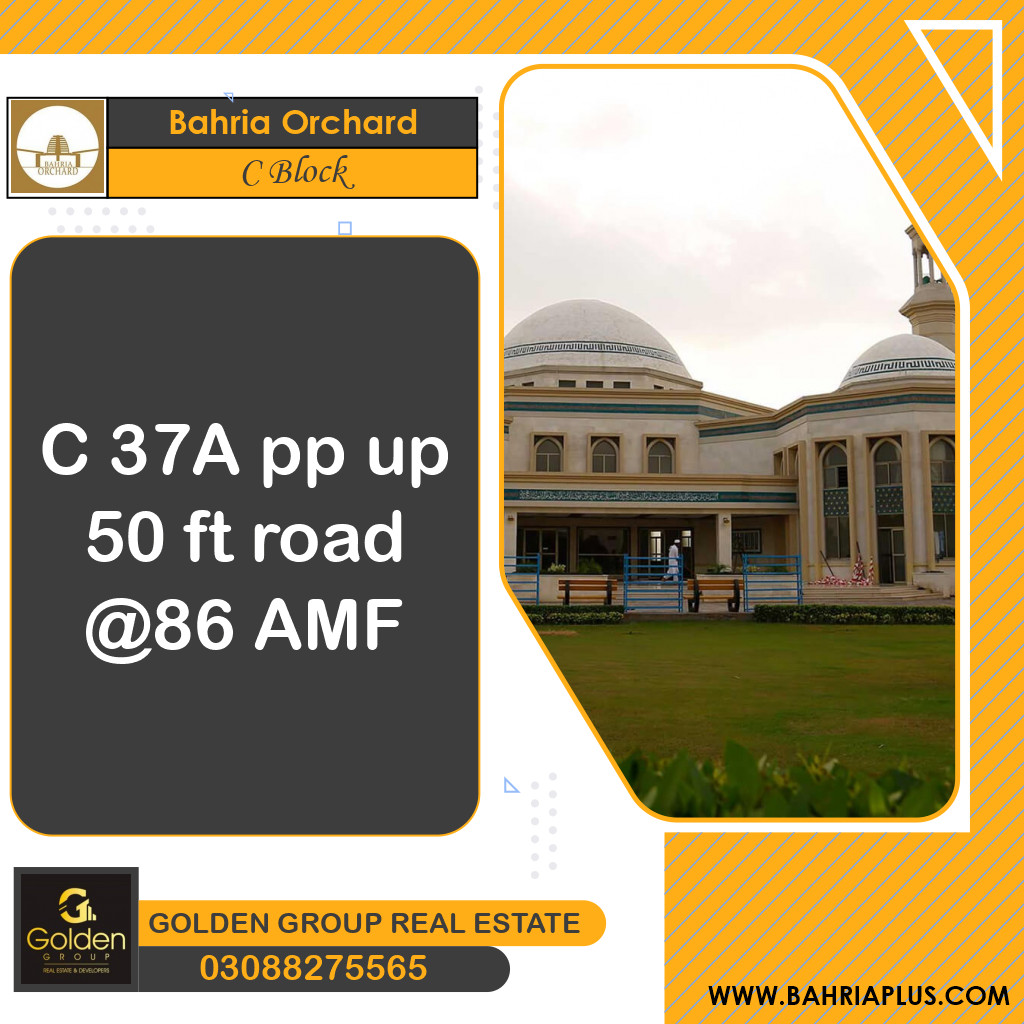 8 Marla Residential Plot for Sale in Phase 2 - C Block -  Bahria Orchard, Lahore - (BP-363427)