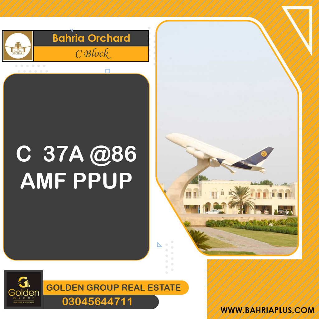 8 Marla Residential Plot for Sale in Phase 2 - C Block -  Bahria Orchard, Lahore - (BP-363443)