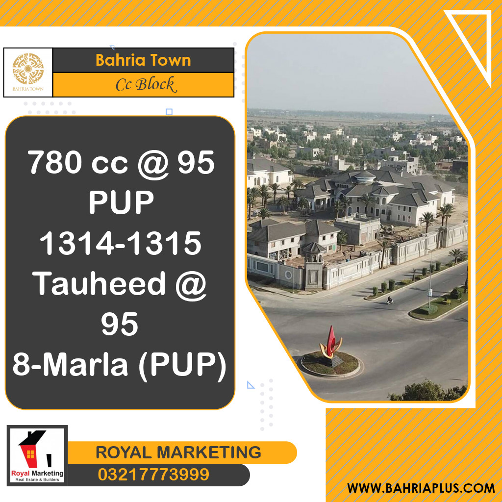5 Marla Residential Plot for Sale in Sector D - CC Block -  Bahria Town, Lahore - (BP-363466)