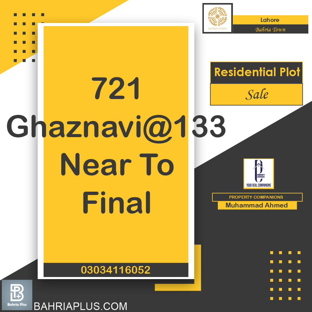 Residential Plot for Sale in Bahria Town, Lahore - (BP-363558)