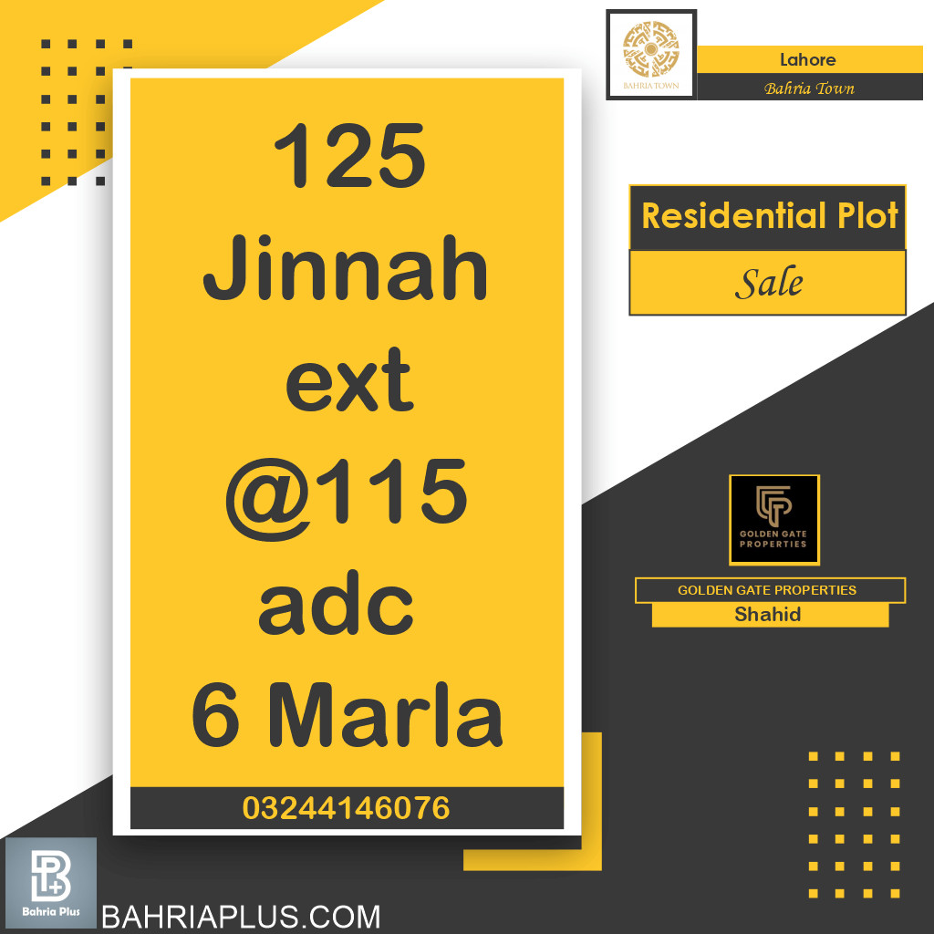 Residential Plot for Sale in Bahria Town, Lahore - (BP-363651)