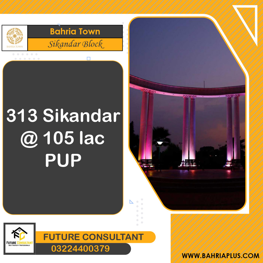 10 Marla Residential Plot for Sale in Sector F - Sikander Block -  Bahria Town, Lahore - (BP-364221)