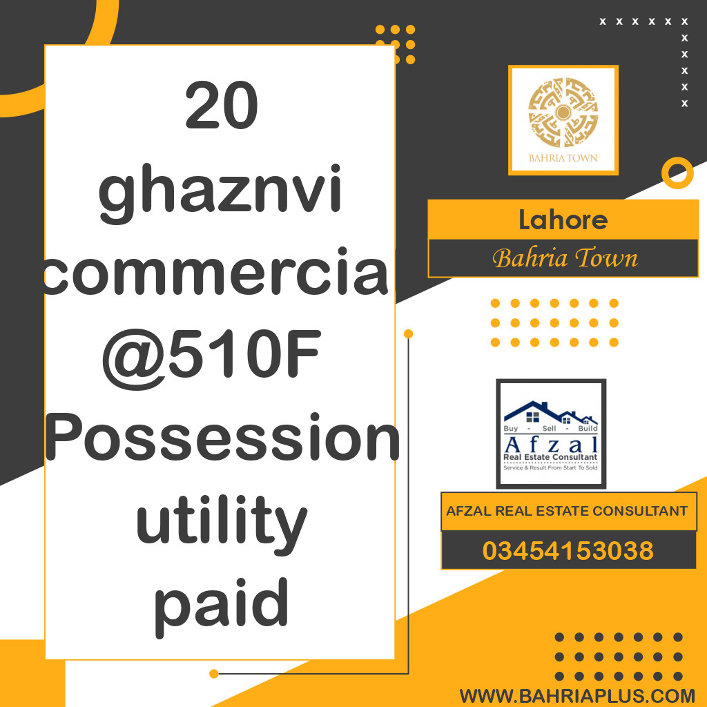 Residential Plot for Sale in Bahria Town, Lahore - (BP-364403)