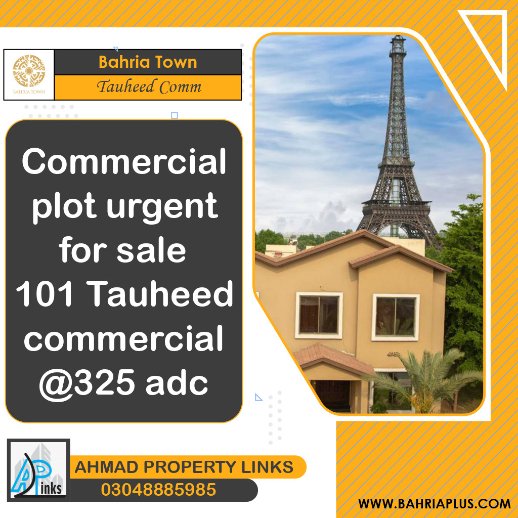 5 Marla Residential Plot for Sale in Sector F - Tauheed Commercial -  Bahria Town, Lahore - (BP-364758)