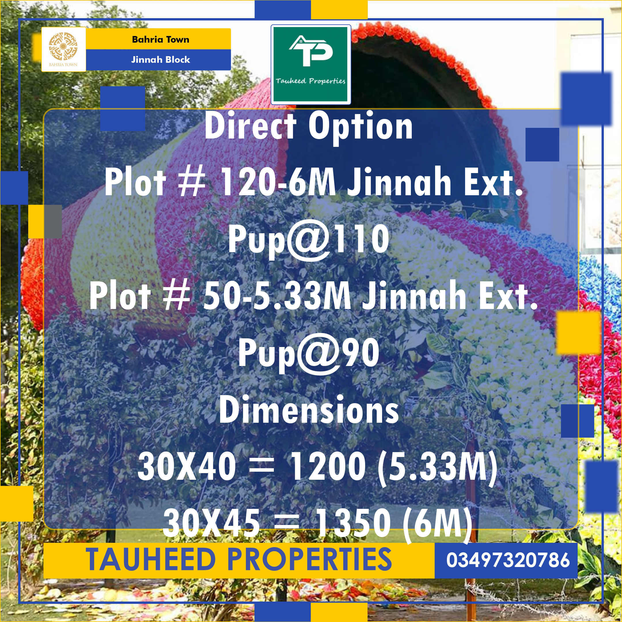 5 Marla Residential Plot for Sale in Sector E - Jinnah Block -  Bahria Town, Lahore - (BP-365156)