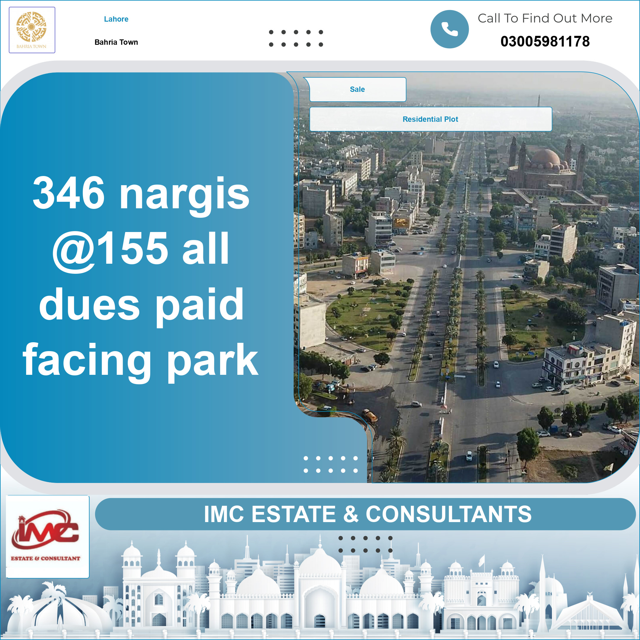 Residential Plot for Sale in Bahria Town, Lahore - (BP-365692)