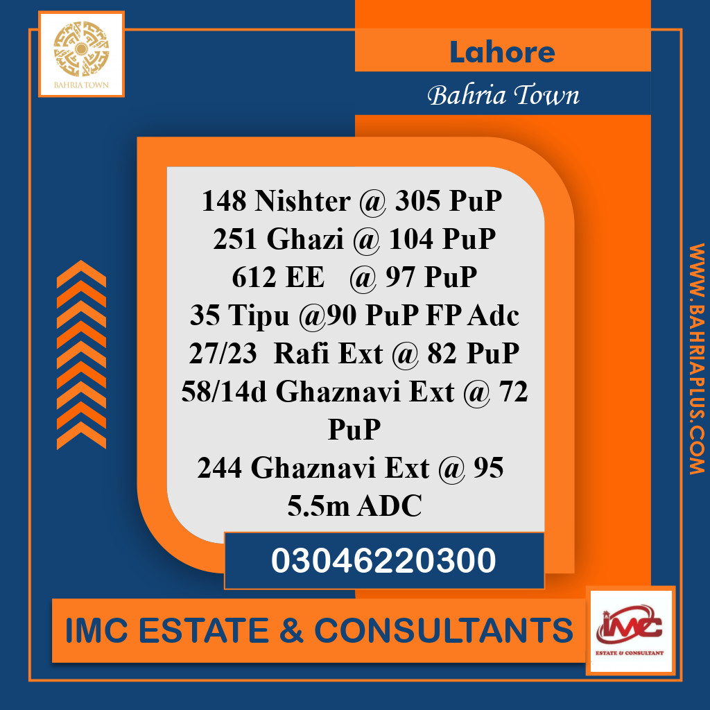 Residential Plot for Sale in Bahria Town, Lahore - (BP-365705)