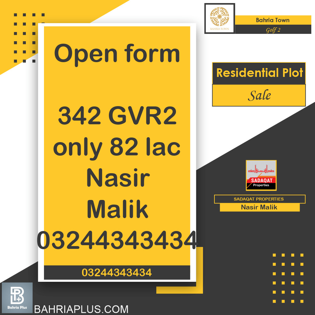 10 Marla Residential Plot for Sale in Golf Phase 2 -  Bahria Town, Lahore - (BP-365764)
