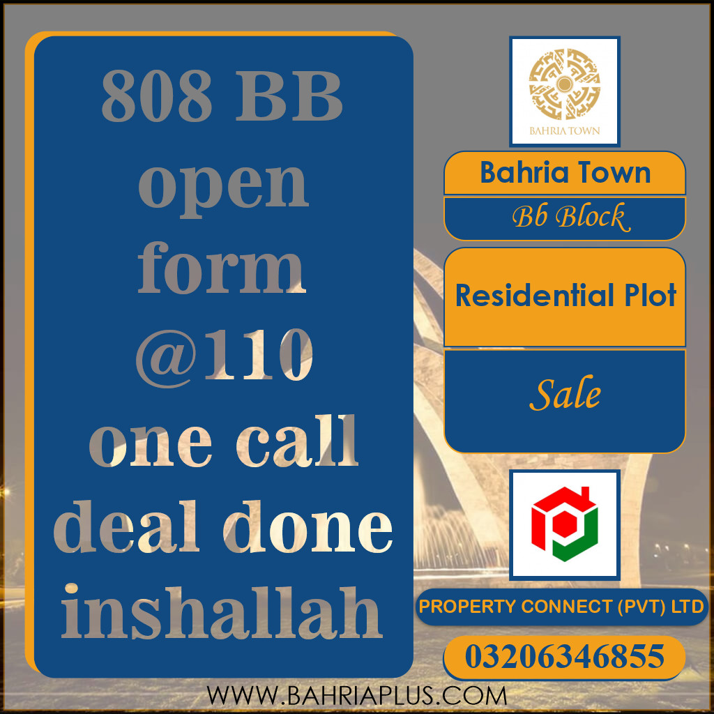 5 Marla Residential Plot for Sale in Sector D - BB Block -  Bahria Town, Lahore - (BP-365771)