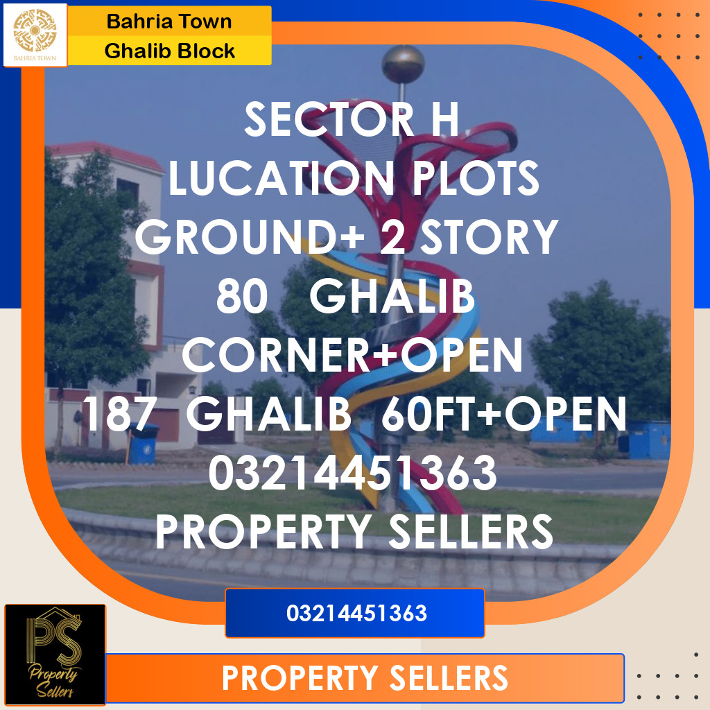 5 Marla Residential Plot for Sale in Sector H - Ghalib Block -  Bahria Town, Lahore - (BP-365813)
