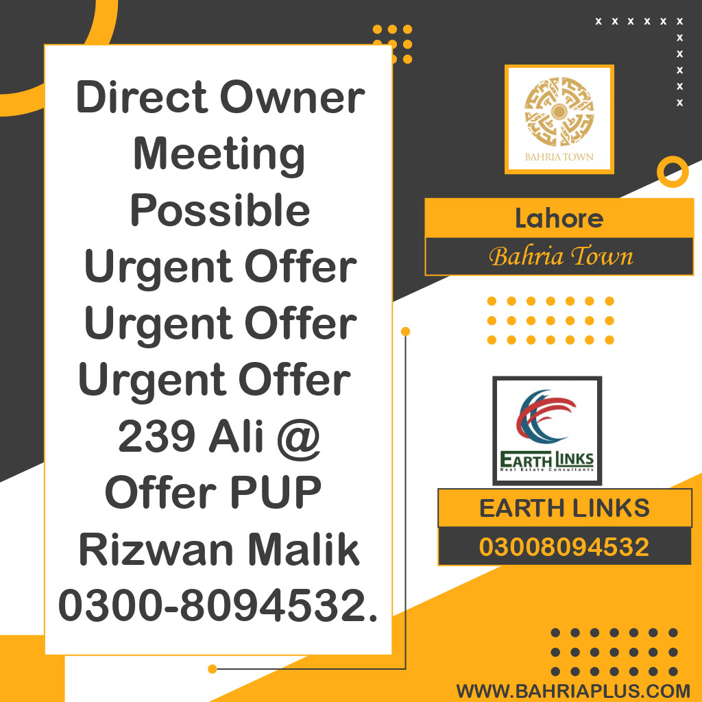 8 Marla Residential Plot for Sale in Bahria Town, Lahore - (BP-365864)