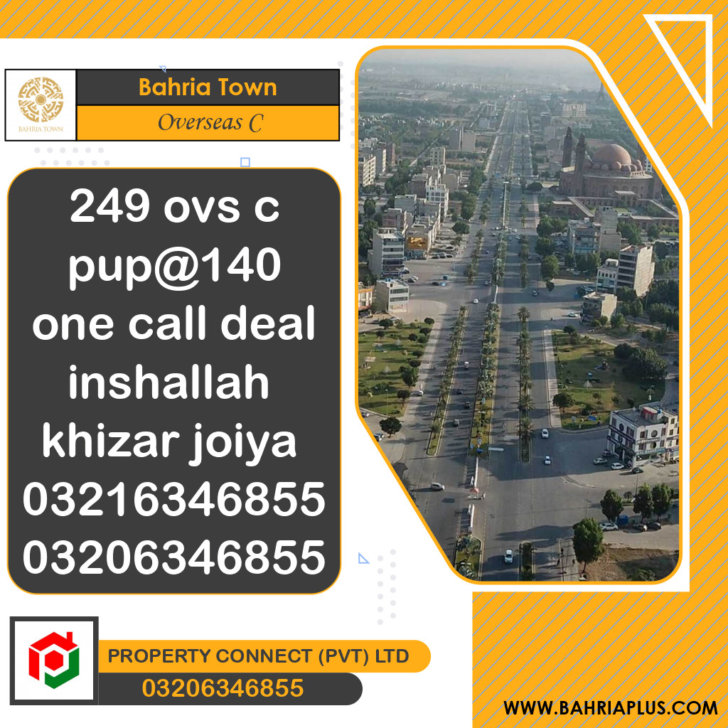 10 Marla Residential Plot for Sale in Overseas C -  Bahria Town, Lahore - (BP-365915)