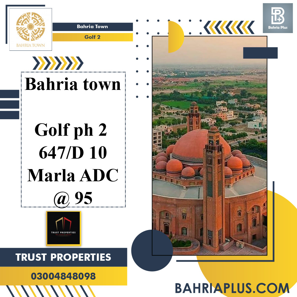 10 Marla Residential Plot for Sale in Golf Phase 2 -  Bahria Town, Lahore - (BP-366832)