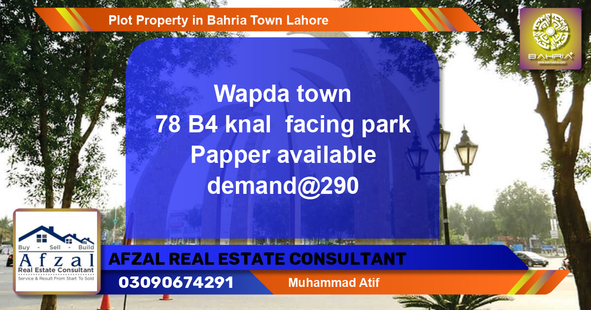 Residential Plot for Sale in Bahria Town, Lahore - (BP-36718)