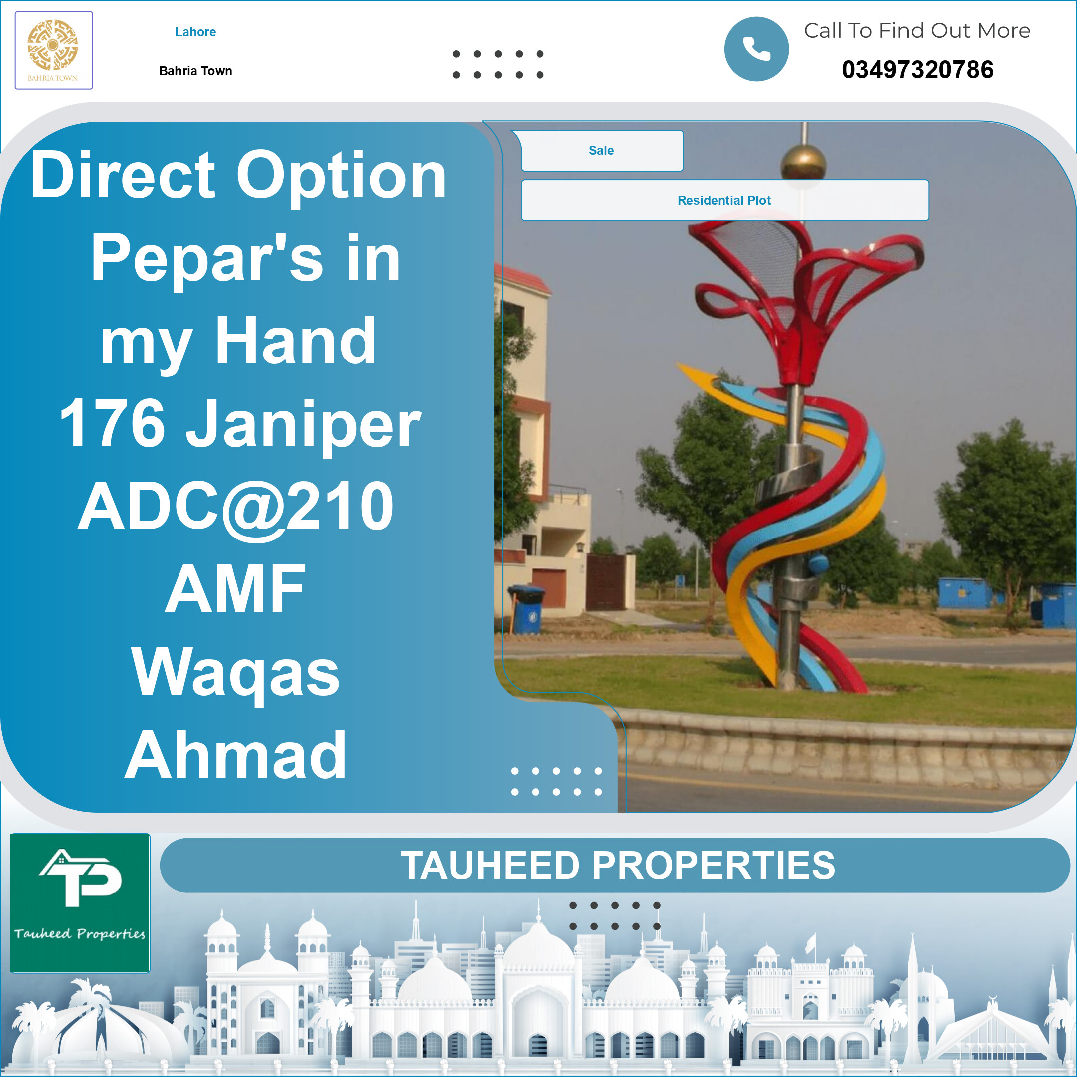 10 Marla Residential Plot for Sale in Bahria Town, Lahore - (BP-367190)