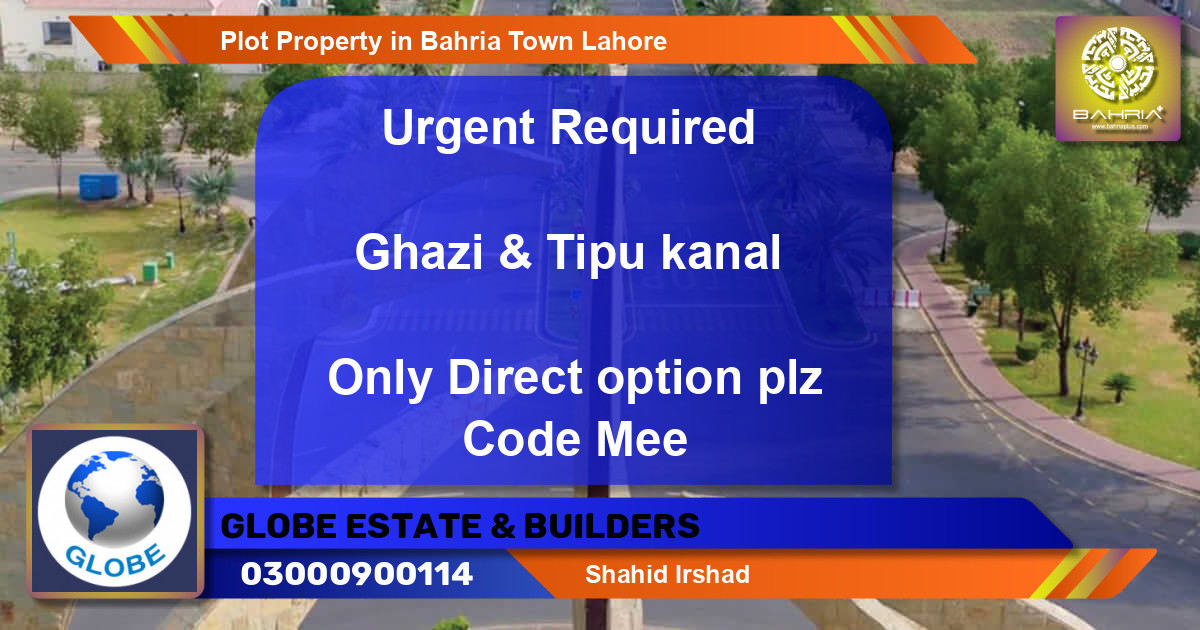 Residential Plot for Sale in Bahria Town, Lahore - (BP-36732)