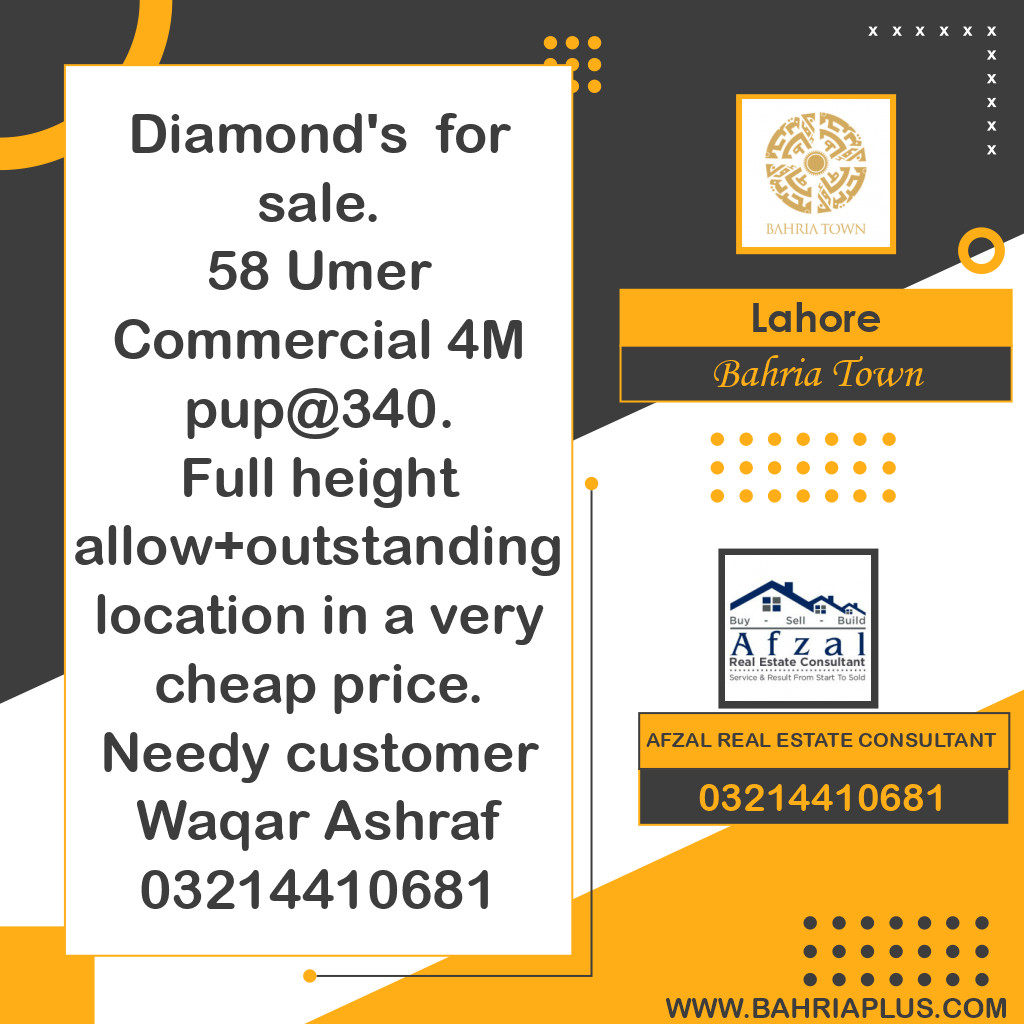 Residential Plot for Sale in Bahria Town, Lahore - (BP-367342)