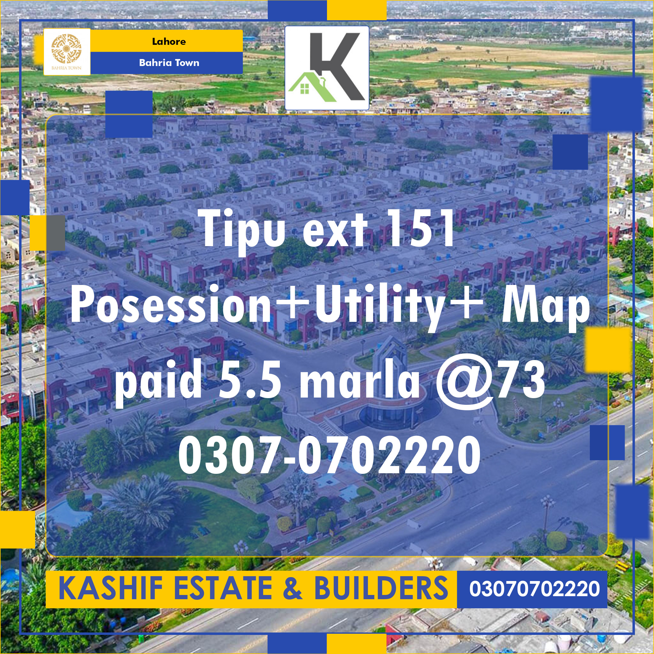 5 Marla Residential Plot for Sale in Bahria Town, Lahore - (BP-367361)