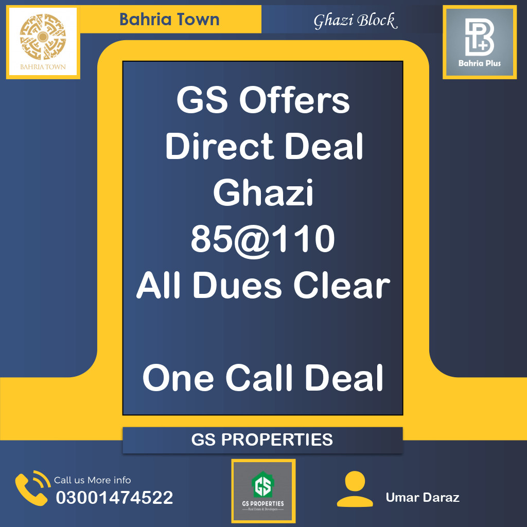 10 Marla Residential Plot for Sale in Sector F - Ghazi Block -  Bahria Town, Lahore - (BP-368087)