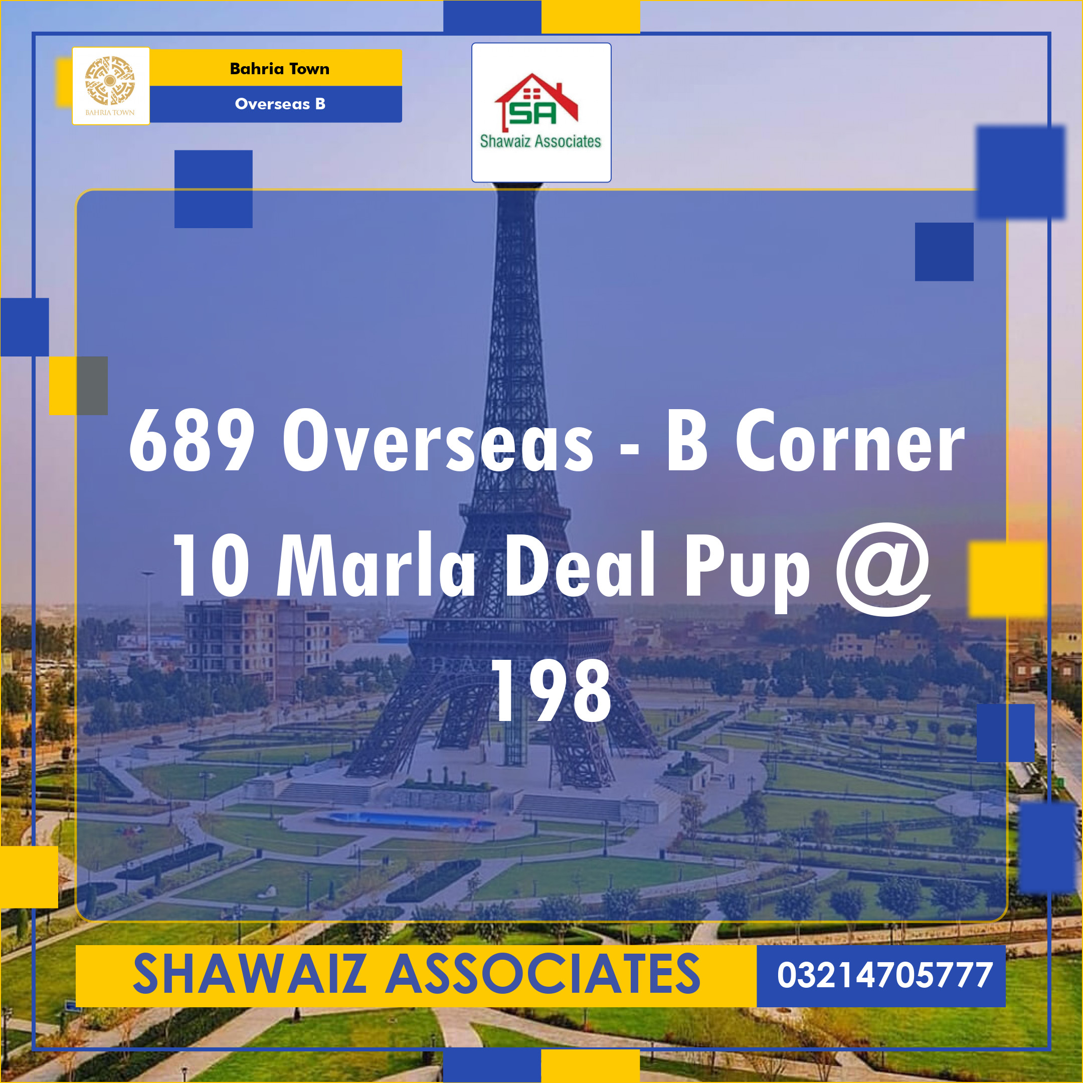10 Marla Residential Plot for Sale in Overseas B -  Bahria Town, Lahore - (BP-368167)