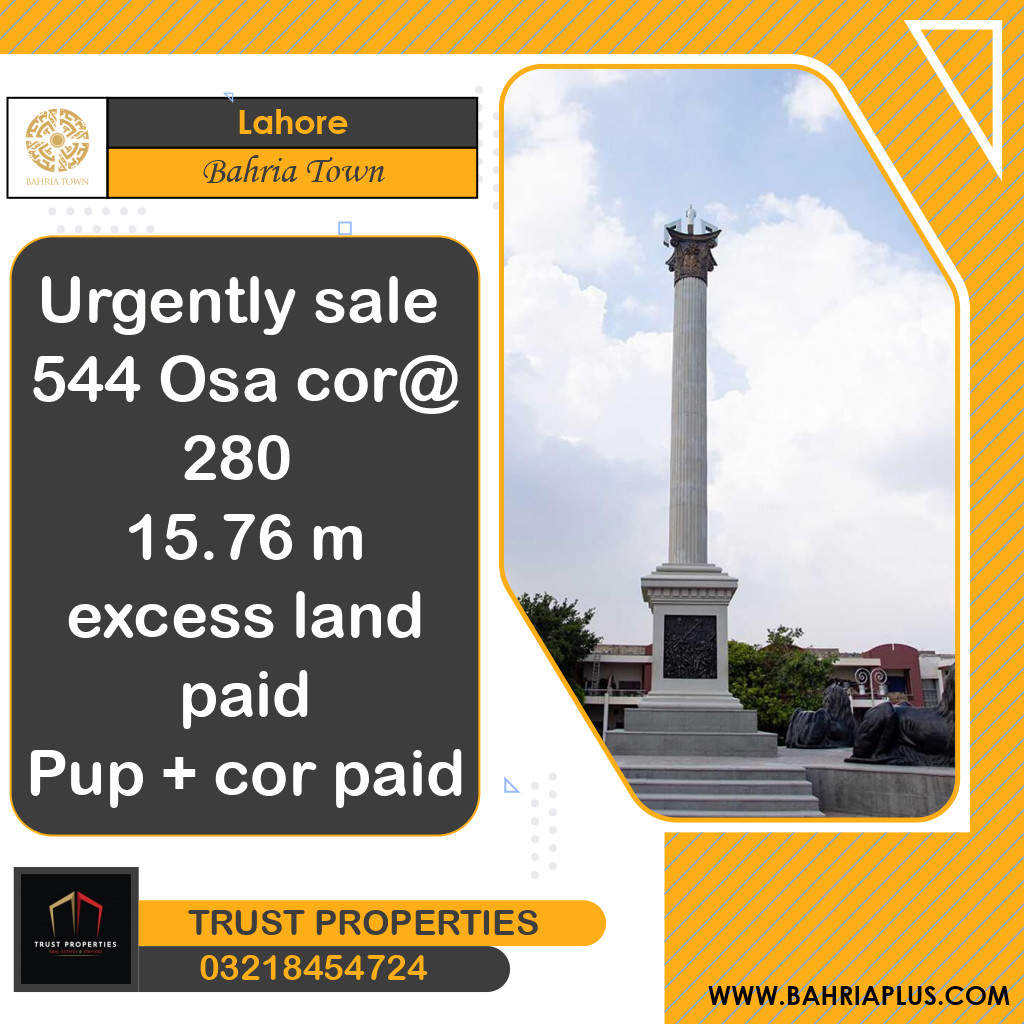 Residential Plot for Sale in Bahria Town, Lahore - (BP-368469)