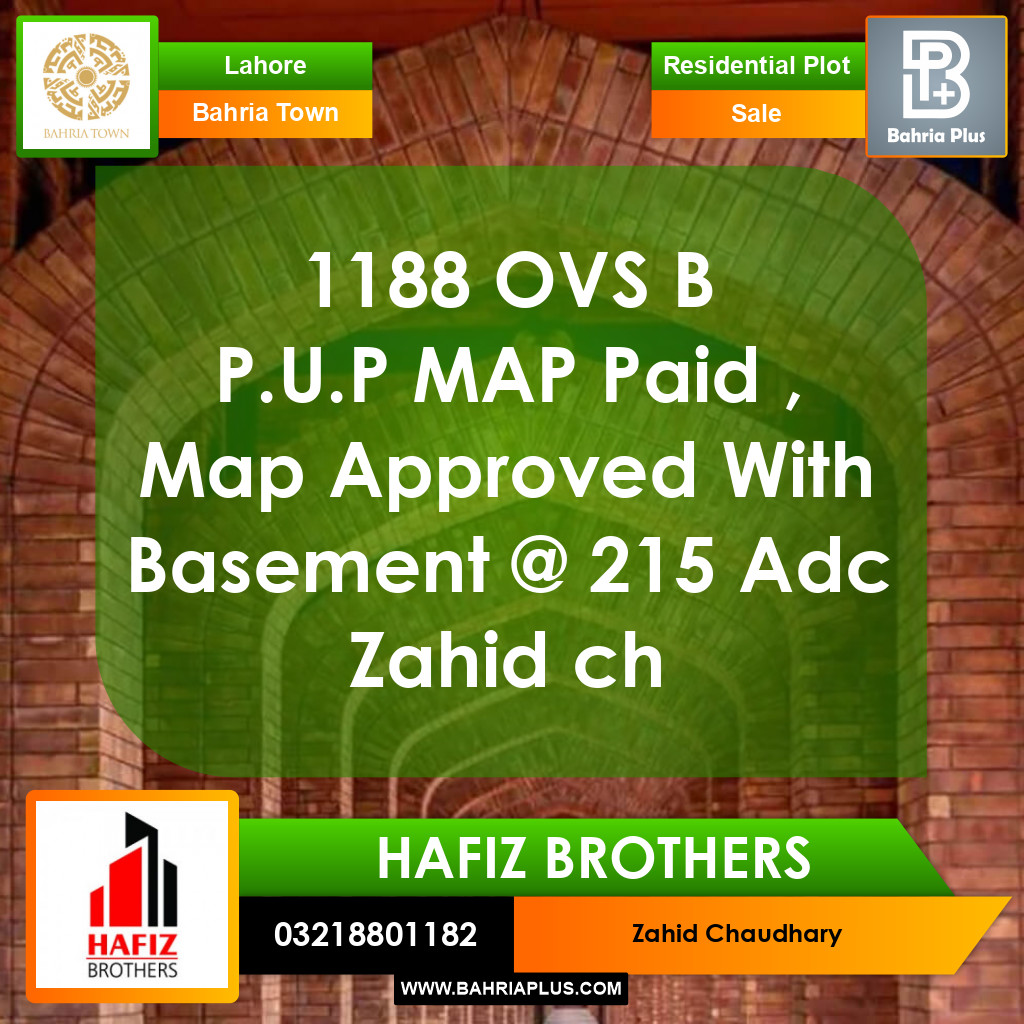 10 Marla Residential Plot for Sale in Bahria Town, Lahore - (BP-368886)