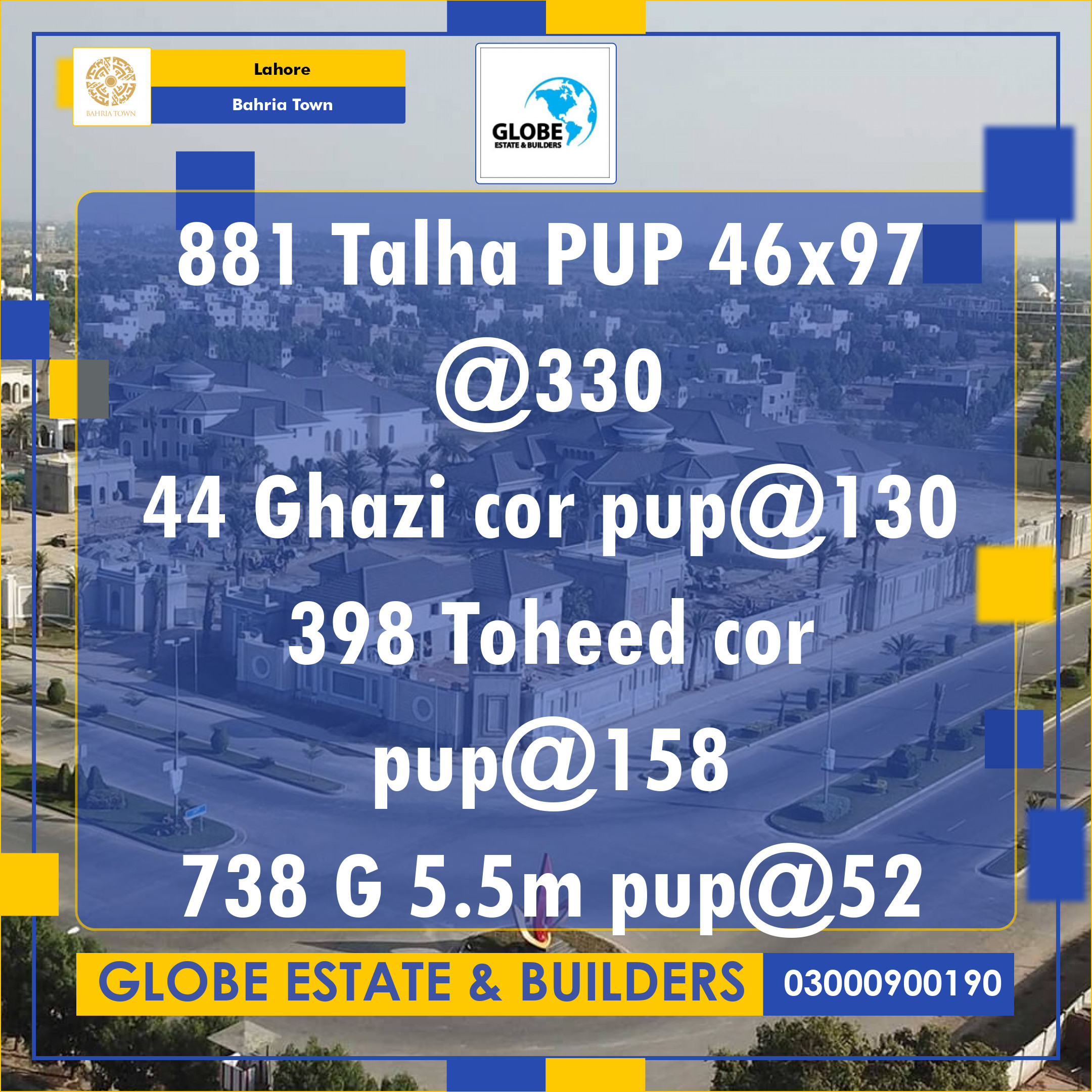 Residential Plot for Sale in Bahria Town, Lahore - (BP-369013)